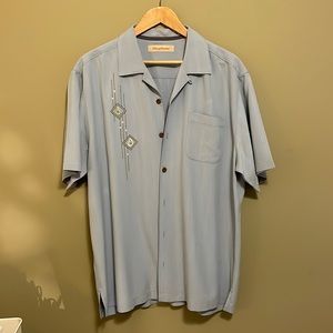 🌴 Tommy Bahama Mens Silk Button-Down Shirt US Size L🍹